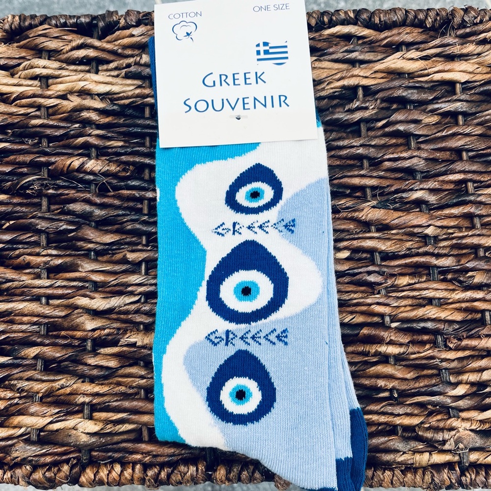 Evil Eye Tear Drop Novelty Socks